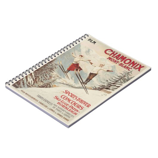 Chamonix Mont Blanc  Poster Notitieboek (Linkerzijde)