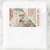 Chamonix Mont Blanc  Poster Rechthoekige Sticker (Tas)