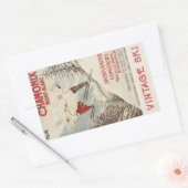 Chamonix Mont Blanc Poster Rechthoekige Sticker (Envelop)