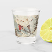 Chamonix Mont Blanc  Poster Shot Glas (Voorkant)