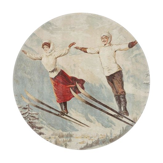 Chamonix Mont Blanc  Poster Snijplank (Voorkant)