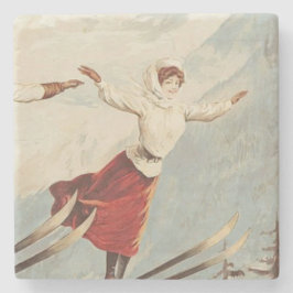 Chamonix Mont Blanc Poster Stenen Onderzetter