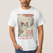 Chamonix Mont Blanc  Poster T-shirt (Voorkant)