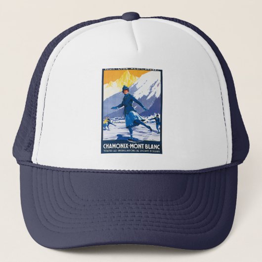  Chamonix - Mont Blanc-Poster Trucker Pet (Voorkant)