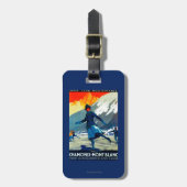 Chamonix-Mont Blanc  posterEuropa Bagagelabel (Voorkant verticaal)