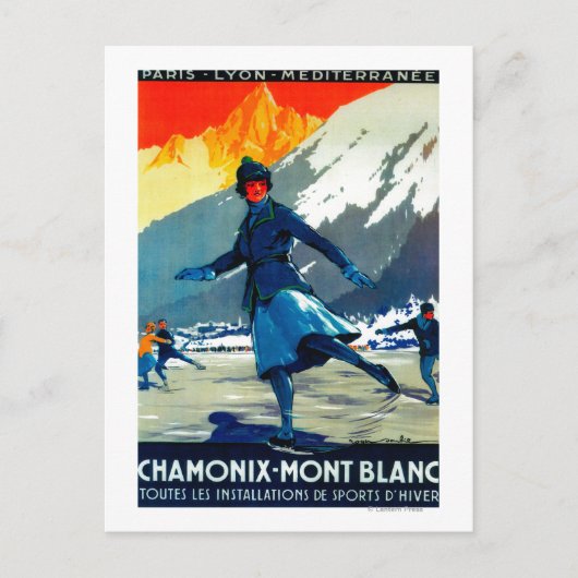 Chamonix-Mont Blanc  posterEuropa Briefkaart (Voorkant)