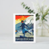 Chamonix-Mont Blanc  posterEuropa Briefkaart (Staand voorkant)