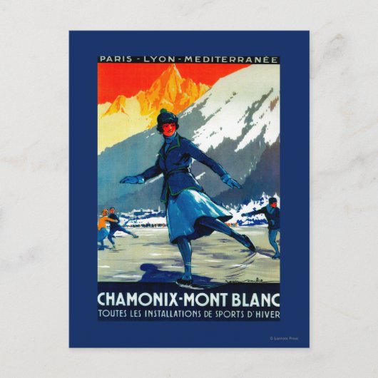 Chamonix-Mont Blanc  posterEuropa Briefkaart (Voorkant)