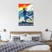 Chamonix-Mont Blanc posterEuropa Canvas Afdruk (Insitu (Slaapkamer))