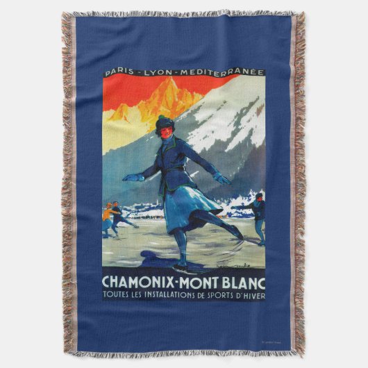 Chamonix-Mont Blanc  posterEuropa Deken (Voorkant Verticaal)