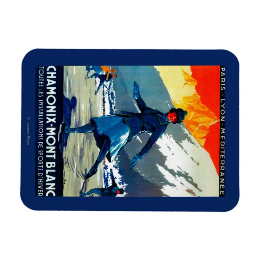 Chamonix-Mont Blanc  posterEuropa Magneet (Horizontaal)