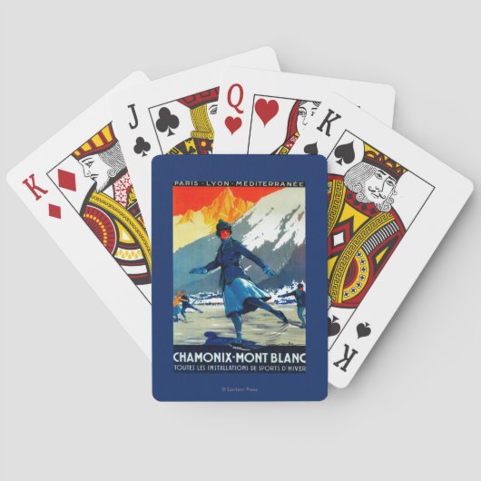 Chamonix-Mont Blanc posterEuropa Speelkaarten (Achterkant)