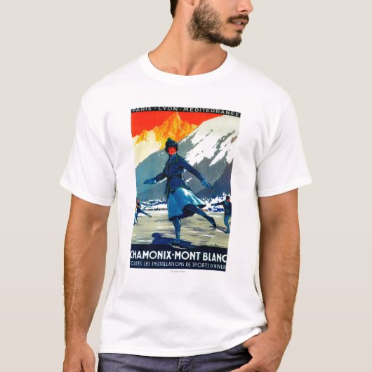 Chamonix-Mont Blanc  posterEuropa T-shirt (Voorkant)