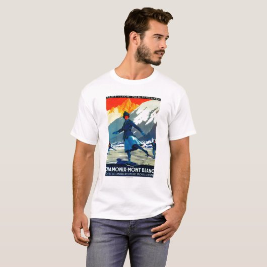 Chamonix-Mont Blanc  posterEuropa T-shirt (Voorkant volledig)
