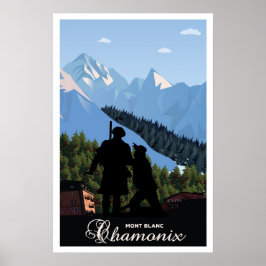 Chamonix, Mont Blanc, reizen Poster