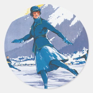 Chamonix-Mont Blanc Ronde Sticker