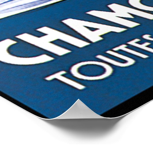 Chamonix Mont Blanc Skating Poster (Hoek)