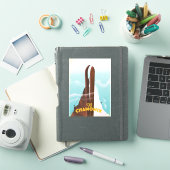 Chamonix-Mont-Blanc skipoeder Sticker (iPad Cover)