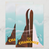 Chamonix-Mont-Blanc skiposter (Voorkant / Achterkant)