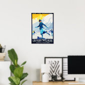 CHAMONIX Mont Blanc Sports D' Hiver Zwitserland Poster (Thuiskantoor)