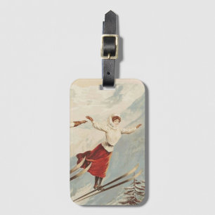 Chamonix Mont Blanc Vintage Franse Ski Bagagelabel
