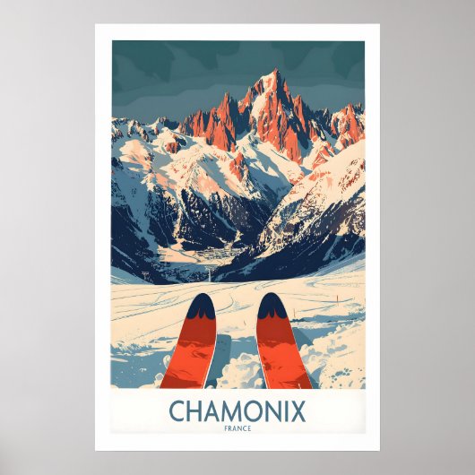 Chamonix Muur Kunst Poster 1 (Voorkant)