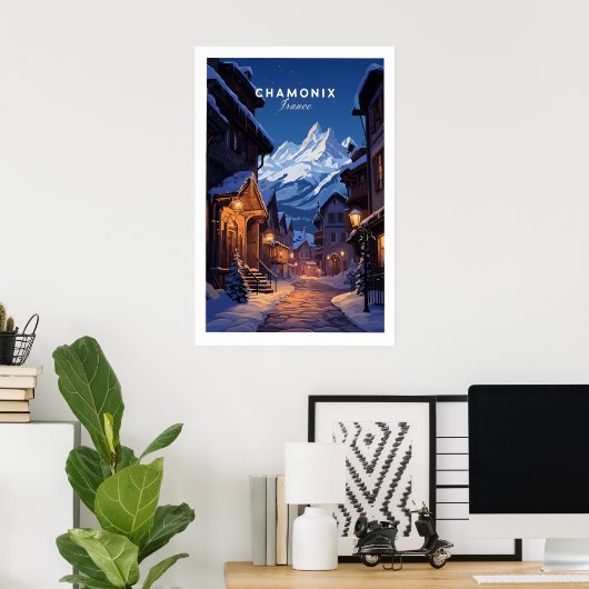 Chamonix Poster 1 (Thuiskantoor)