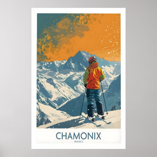 Chamonix Print Frankrijk 1 (Voorkant)