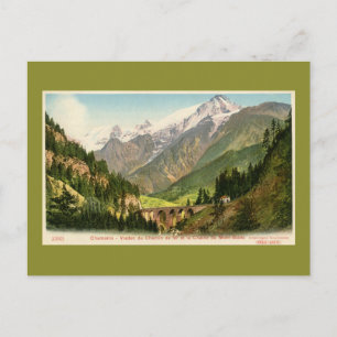 Chamonix Railroad viaduct Mont Blanc range Briefkaart