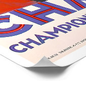 Chamonix Reisposter IJshockey Kunst Roger Poster (Hoek)