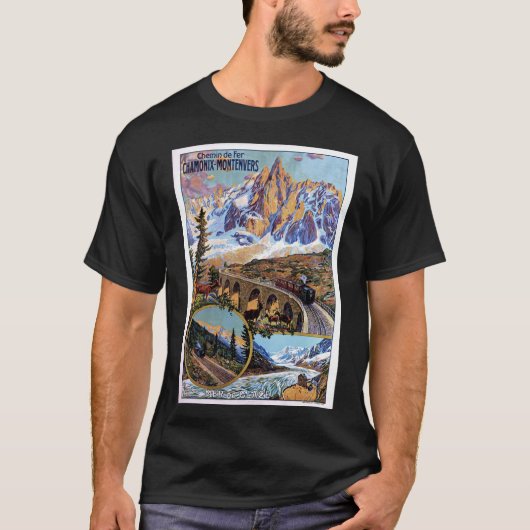 Chamonix Reisposter T-shirt (Voorkant)