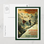  Chamonix Ski Briefkaart (Voorkant / Achterkant)