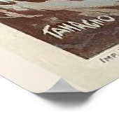  Chamonix Ski Illustratie Reizen Poster (Hoek)