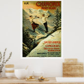  Chamonix Ski Poster (Keuken)