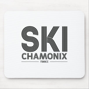 Chamonix Ski Resort Frankrijk Alpen Frans Skiën So Muismat