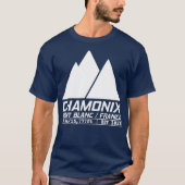Chamonix Ski Resort Skiing Mont Blanc Frankrijk T-shirt (Voorkant)