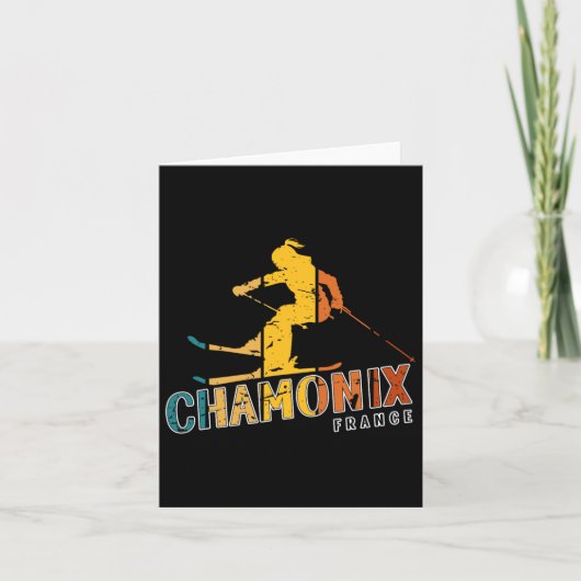 Chamonix skigebied Frankrijk Alpine Skiing F Kaart (Voorkant)