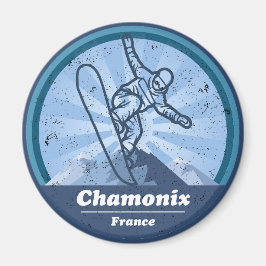Chamonix Skigebied - Snowboard Magneet
