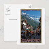 Chamonix Town Briefkaart (Voorkant / Achterkant)