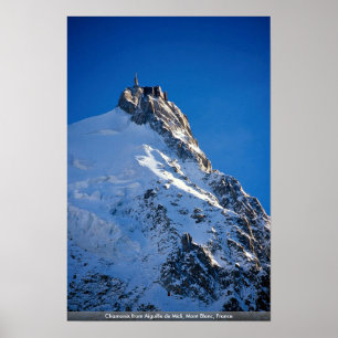 Chamonix uit Aiguille de Midi, Mont Blanc, Frankri Poster