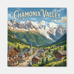 Chamonix-vallei Frankrijk Magneet