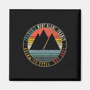 Chamonix Valley Mont Blanc France Skiing Snowboard Magneet