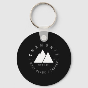 Chamonix Valley Mont Blanc France Skiing Snowboard Sleutelhanger