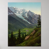 Chamonix Valley - Montblanc en La Flegere Poster (Voorkant)