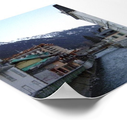 Chamonix Village Poster (Hoek)