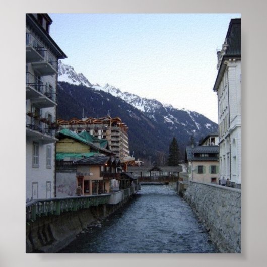 Chamonix Village Poster (Voorkant)