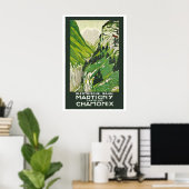Chamonix Zwitserland Martigny-Chatelard Spoorweg Poster (Thuiskantoor)