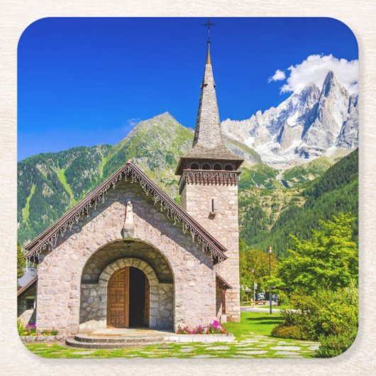Chamonixkerk Kartonnen Onderzetters (Voorkant)