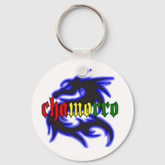 Chamorro dragon sleutelketen sleutelhanger (Voorkant)