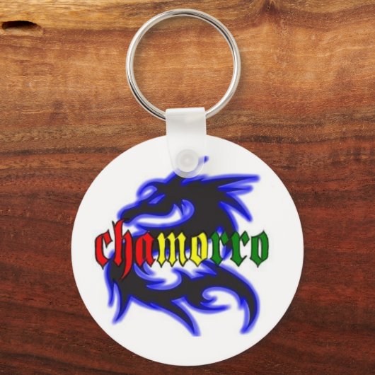 Chamorro dragon sleutelketen sleutelhanger (Voorkant)